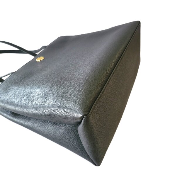 Tory Burch Britten Tote Handbag Black Pebbled Leather 162817 - Picture 6 of 7